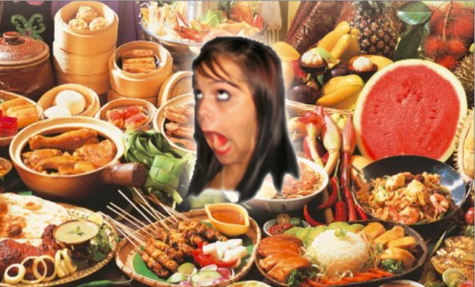 malaysian food variety good awesome meme facebook girl. Image from tourist-attractions-in-malaysia.com.