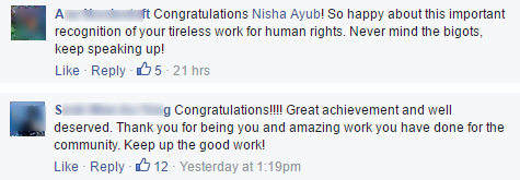 us embassy facebook screenshot nisha ayub love