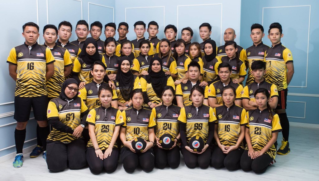 The Malaysia Dodgeball Federation team. 