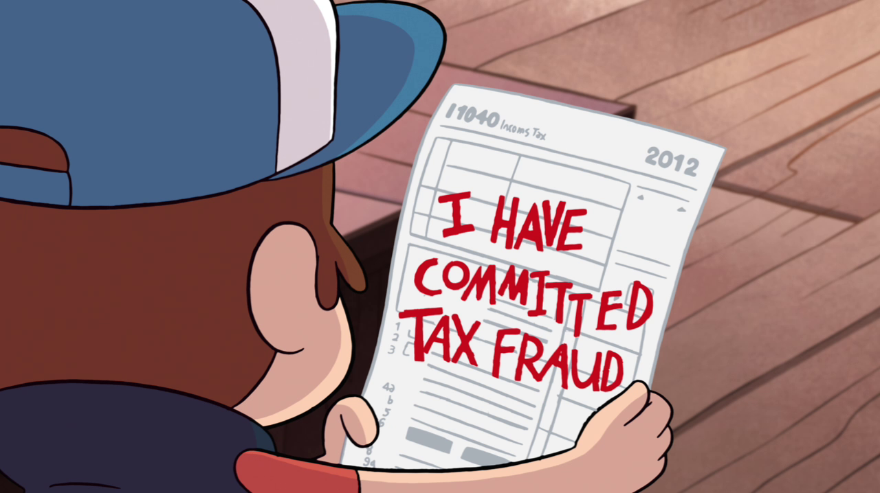 i have committed tax fraud cartoon Image from