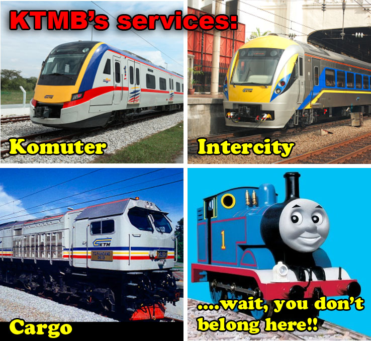 ktm 3 types of services komuter intercity cargo Images from KTMB