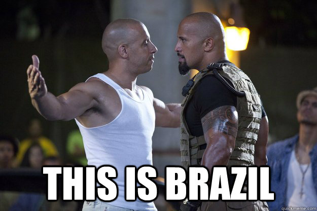 this is brazil vin diesel rock fast furious