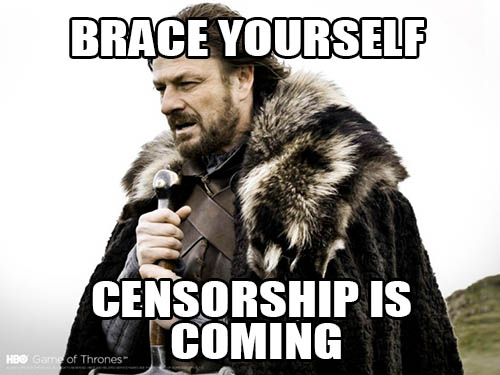 Bilderesultat for censorship meme