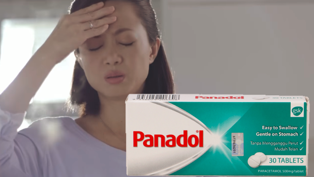 panadol headache woman Image from Panadol Malaysia YouTube