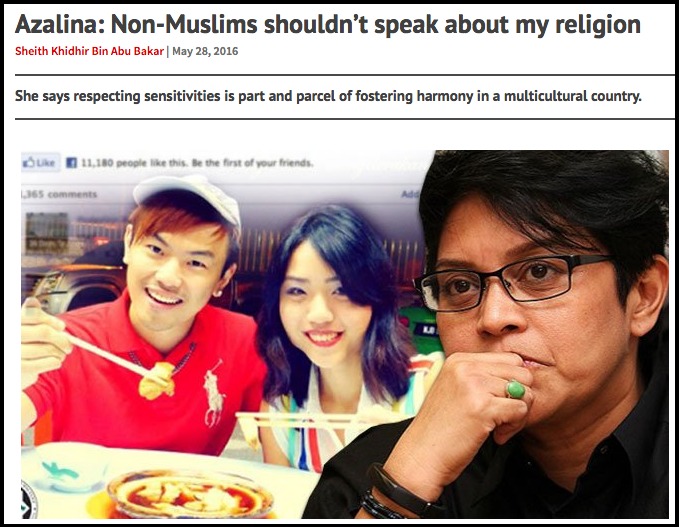 Azalina Non Muslims shouldn’t speak about my religion Free Malaysia Today