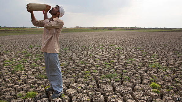 India drought water crisis. Image from economist.com.