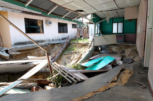 Ipoh sinkhole insurance Image from The Star