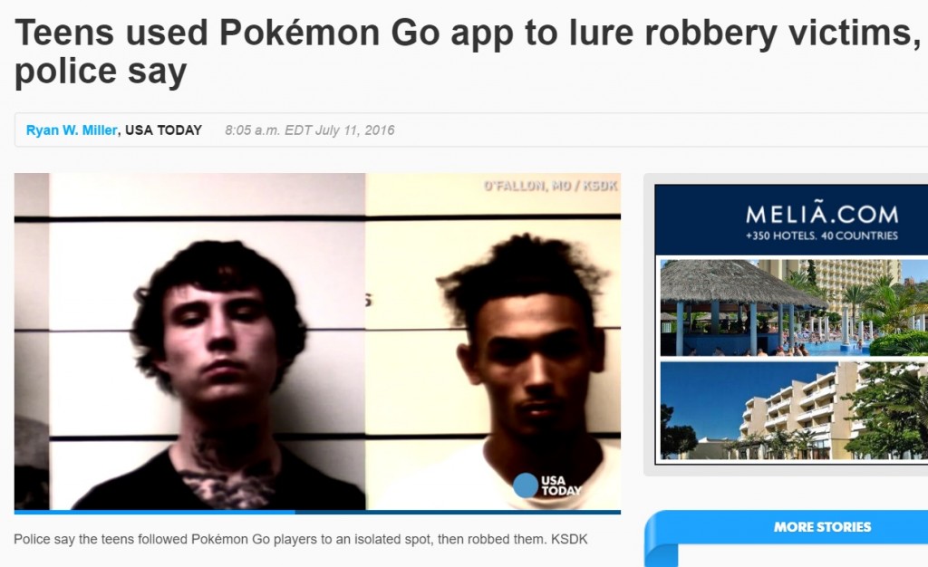 Pokemon Go robbery