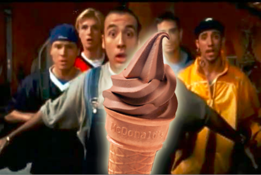 backstreet boy chocolate mcdonalds sundae cone beamly.com.