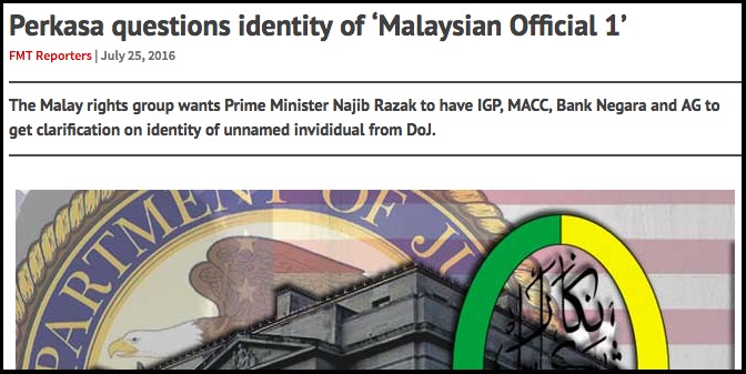 Perkasa questions identity of ‘Malaysian Official 1’ Free Malaysia Today