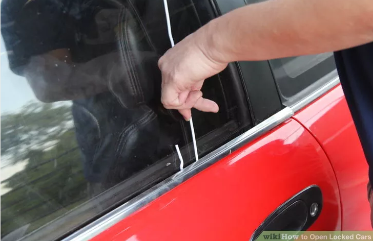 how to break into car unlock wire Image from Wikihow.com.