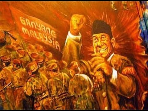 The hate is strong in this Indonesian propaganda poster. Screencap image from YouTube user History of Indonesia.