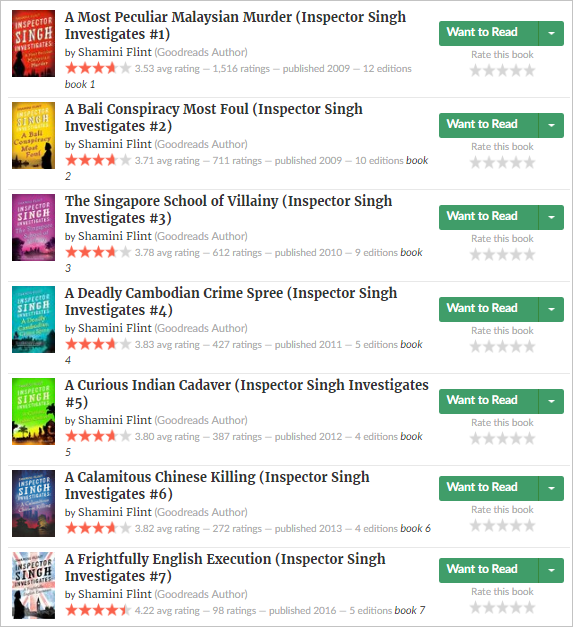 inspector singh investigates reviews goodreads