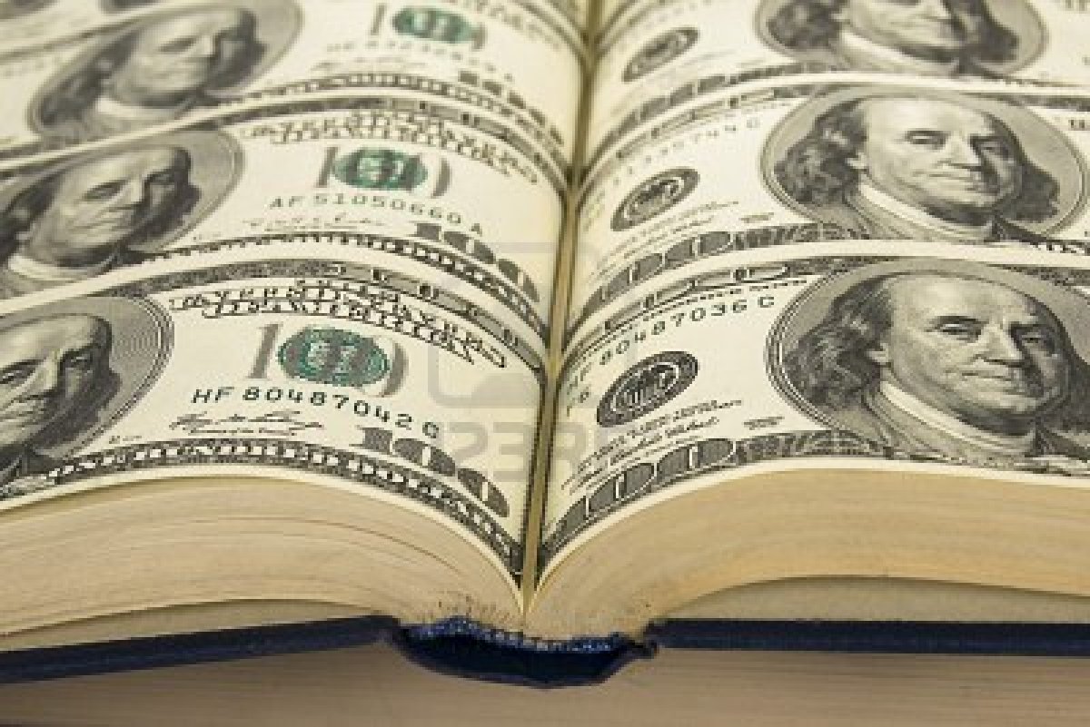Maybe they were literally using the money to make the book? -Image from http://www.rachellegardner.com/