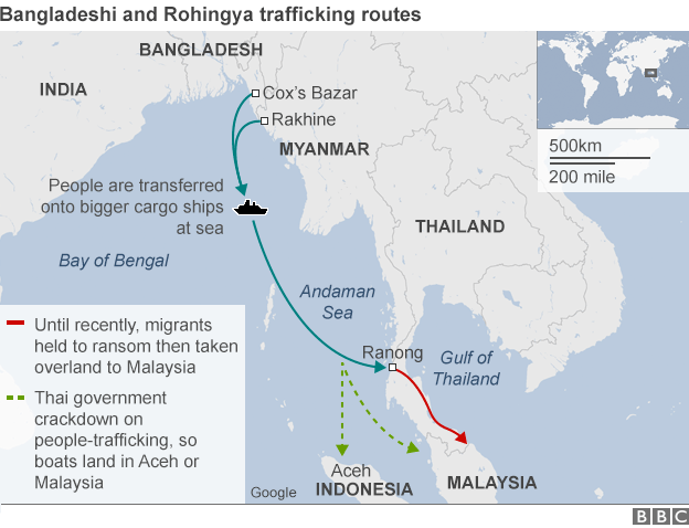 rohingya-route-to-malaysia
