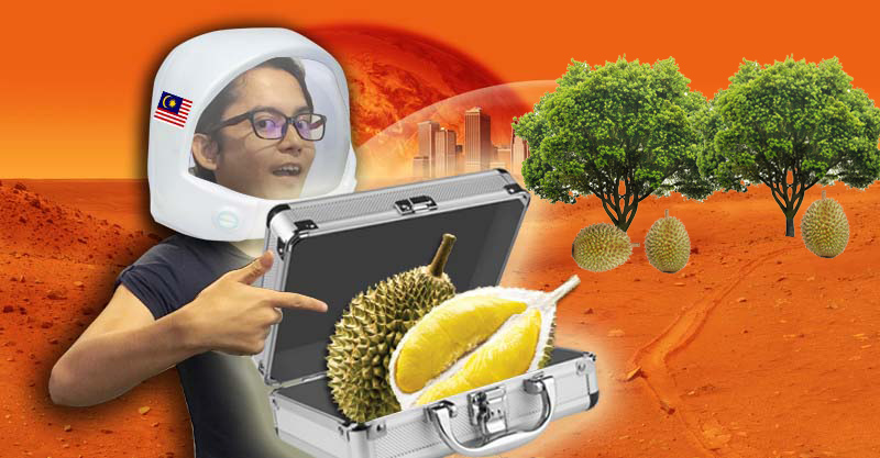 It's durian runtuh! Both in the literal and metaphorical sense.