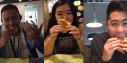 Can you eat a whole burger in three bites? A bunch of Malaysians tried.