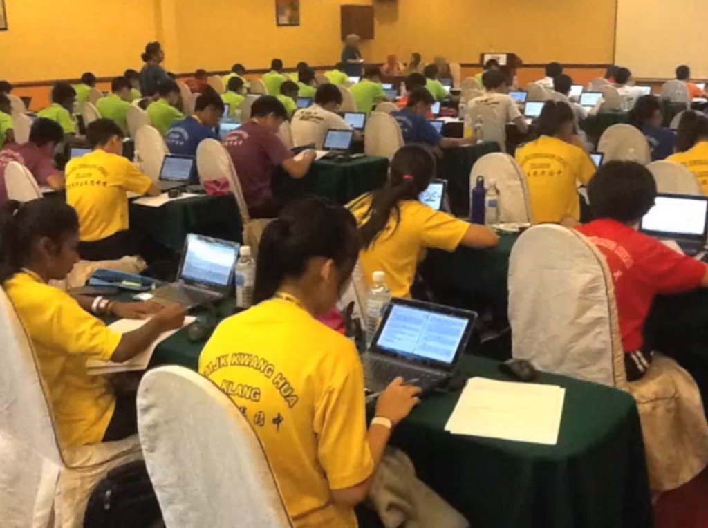 A mock test at a PISA camp. Screencap from YouTube