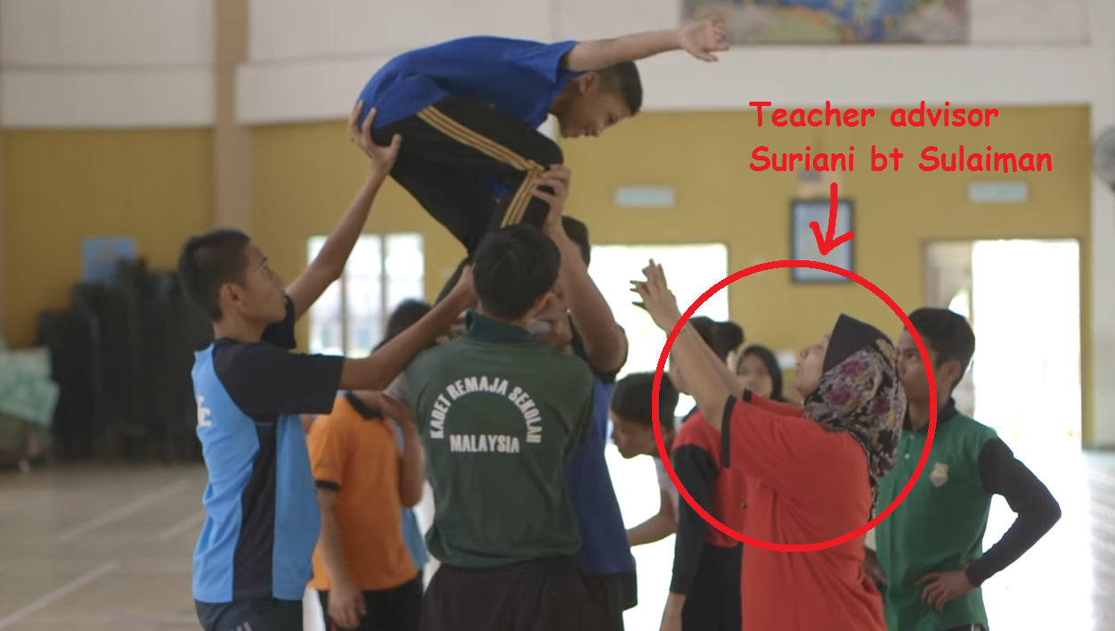 teacher advisor suriani cheerleader team ignite