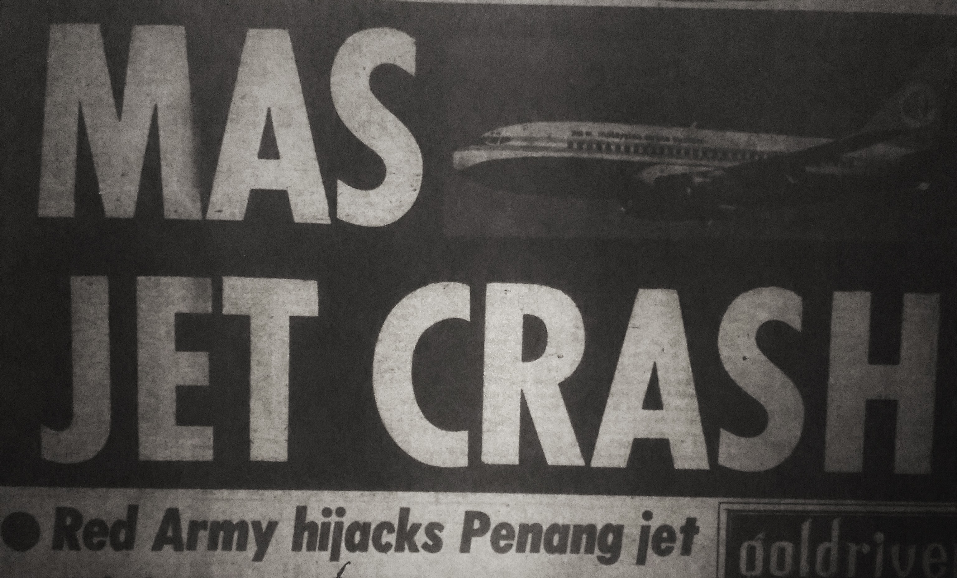 The Star going with Red Army hijacks Penang jet as one of their subheaders. 