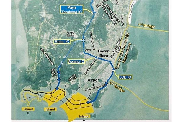 penang transport master plan land reclamation