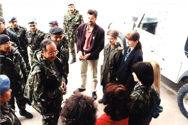 "A total of 8,000 Malaysian troops were deployed to Bosnia in the five-year period between 1993 and 1998." Najib, who was the Defence Minister back then even paid a visit in 1994. Image via The Star Online 