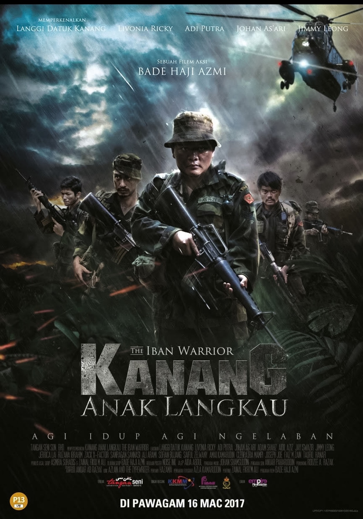 Catch "Kanang Anak Langkau: Iban Warrior" at your nearest cinema now. Image from Tangan Seni.