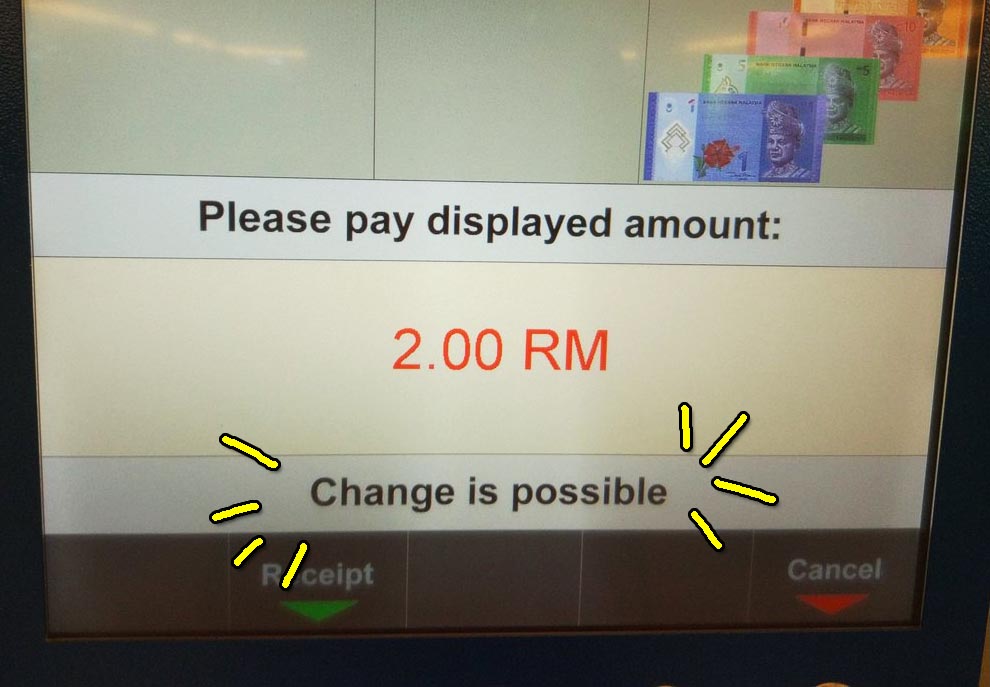 We think the parking machine is trying to tell us something... Photo from Twitter user adrianlimcheeen