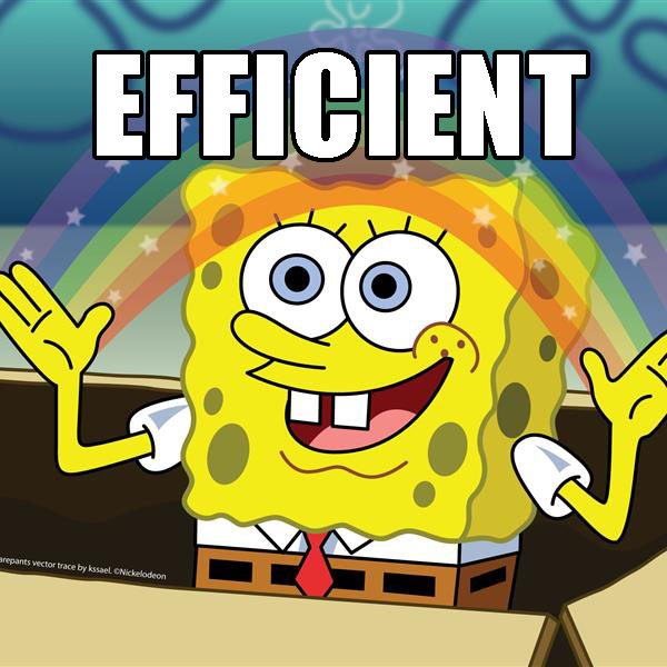 efficient spongebob