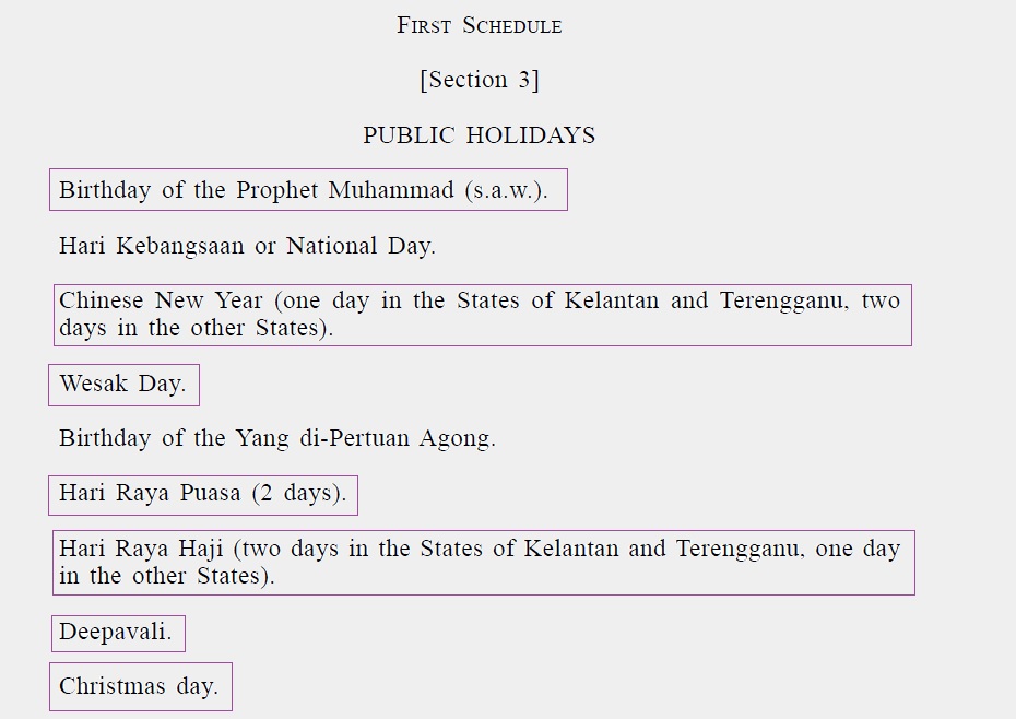 Yay! Another public holiday! Actually how does Malaysia decide 