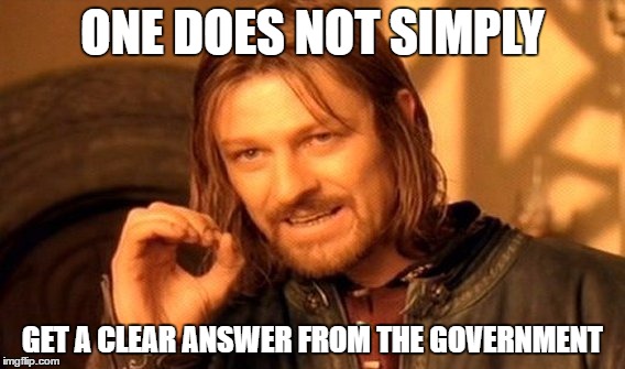 one does not simply clear answer government
