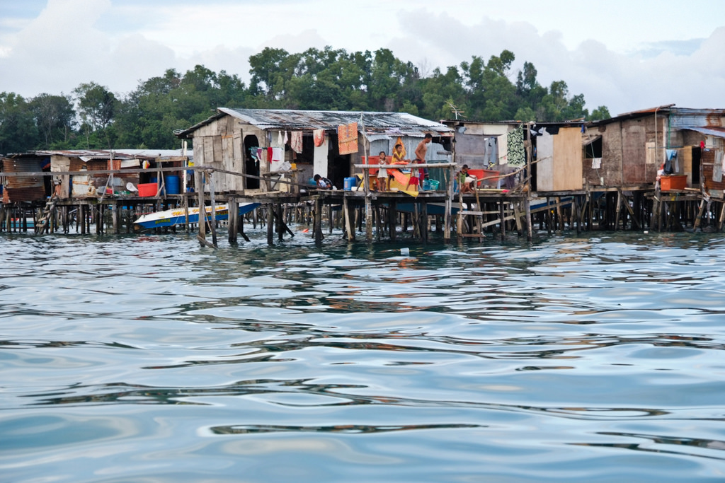 A fishing village in Sabah. Source