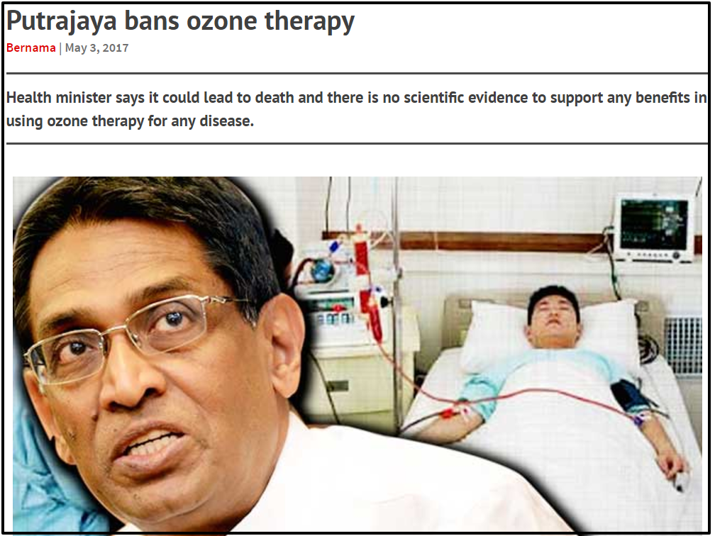 Putrajaya bans ozone therapy Free Malaysia Today