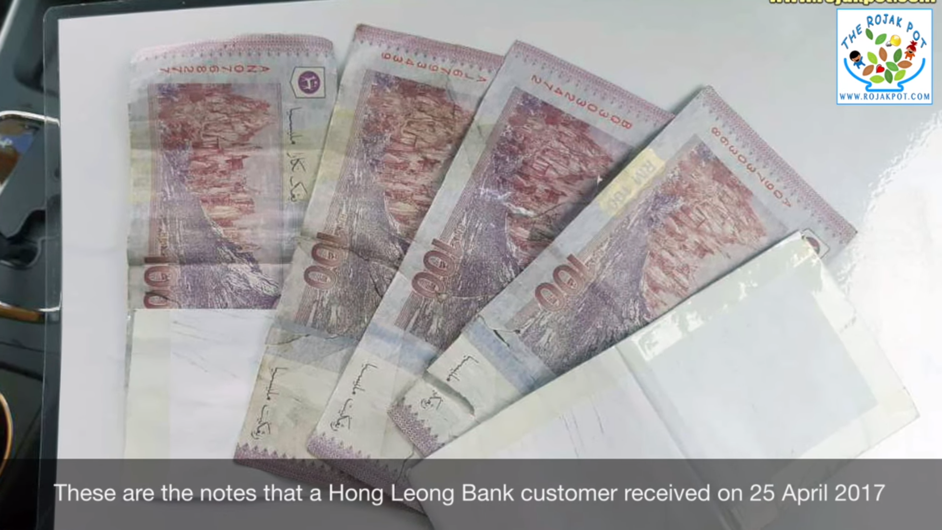 OMG did Hong Leong Bank actually give their customer fake Ringgit notes?