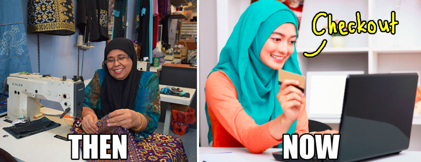 tailor then online shopping now malay fashion evolution