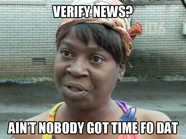 verify news ain't nobody got time for that meme