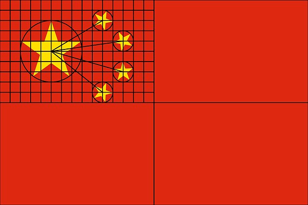 chinese flag correct stars