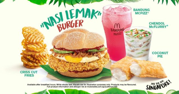METRO GRAB - taken from the Facebook page of McDonald's Singapore McDonalds have really p*ssed people off with this new burger in Indonesia Picture shows McDonald’s Singapore burger Picture: McDonald's