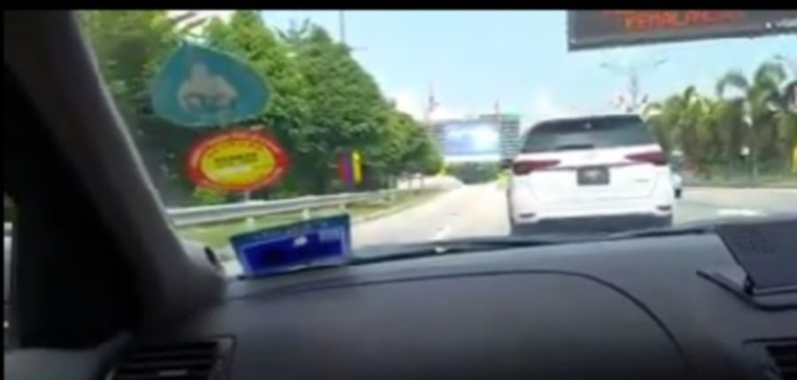 Image from NST story about alleged road bully in a video that went viral on social media.