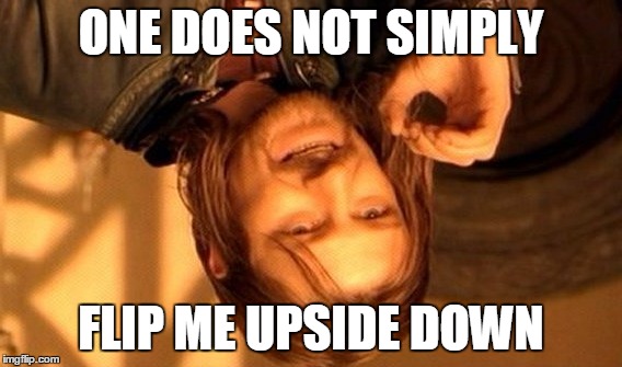 upside down meme