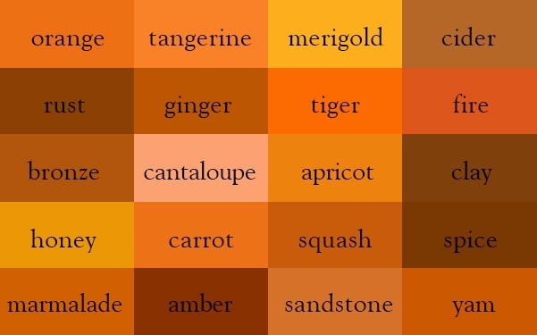 At least they didn't use marigold, amber and cantaloupe. Img from Quora.