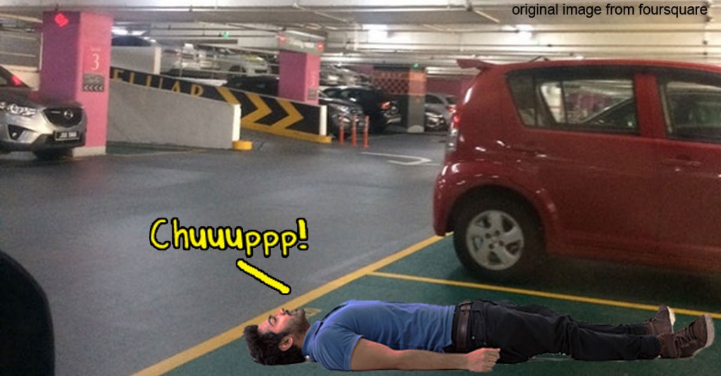 lying-down-parking-lot