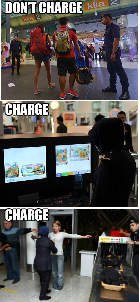 what to charge security KLIA
