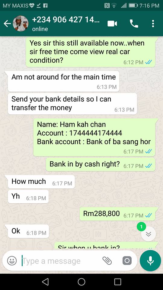 Check scammer malaysia