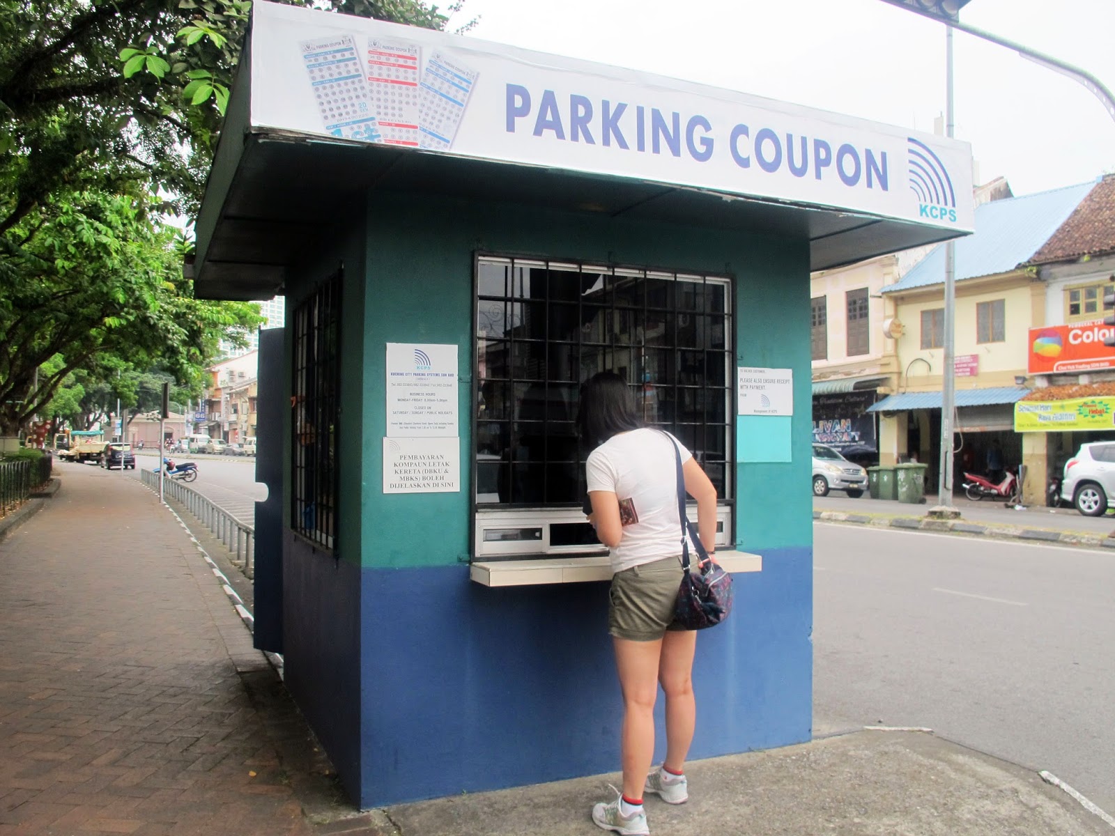 kuching parking coupon booth