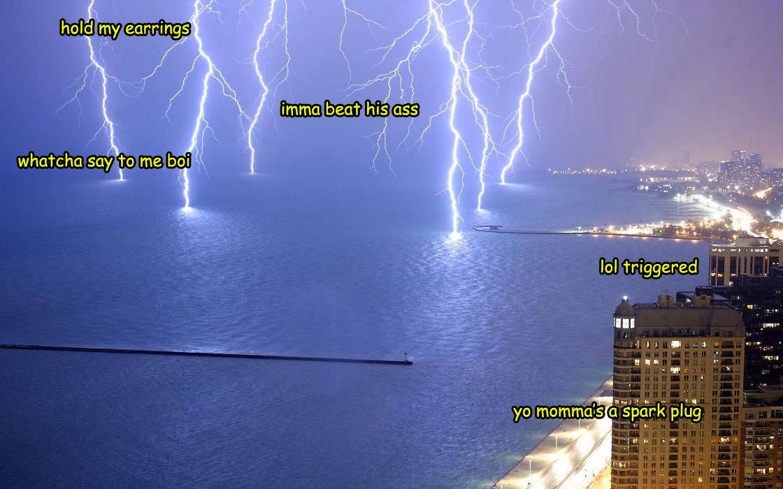 High buildings have became as inevitable as lightning. Img from wallpaper.mob.org.
