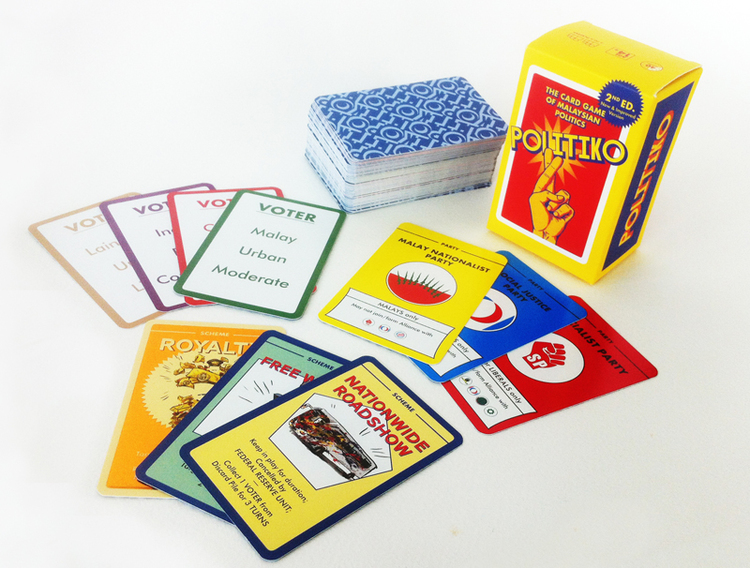 The card game is super fun, letting you role-play what its like to be a political party in Malaysia