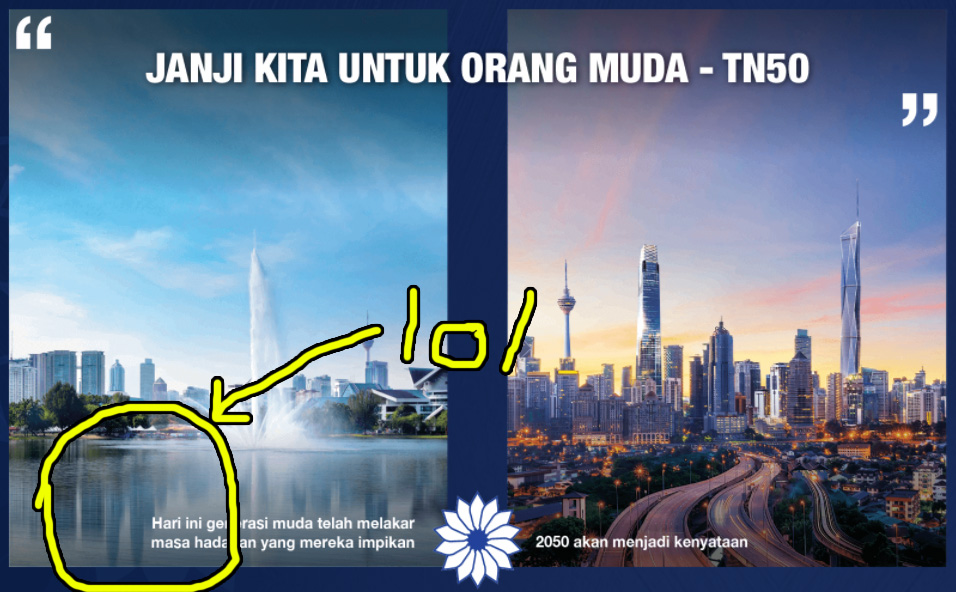They forgot... or did they? *conspiracy intensifies* Img from NajibRazak.com.