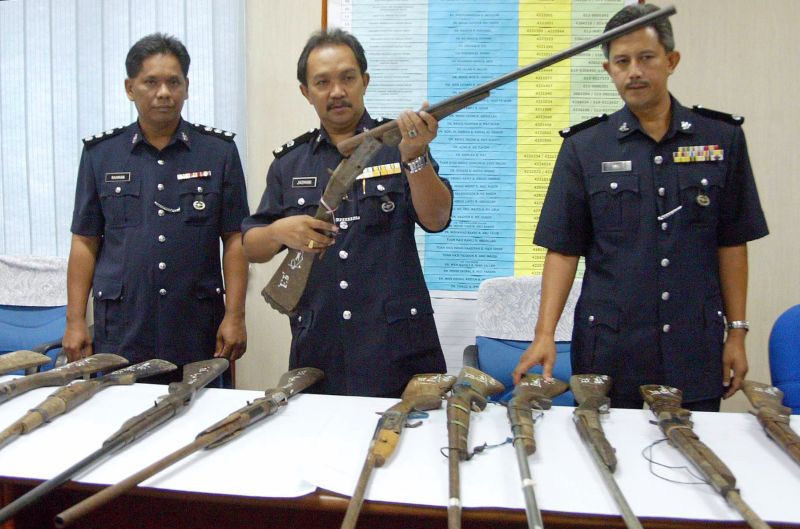 police sabah bakakuk homemade gun