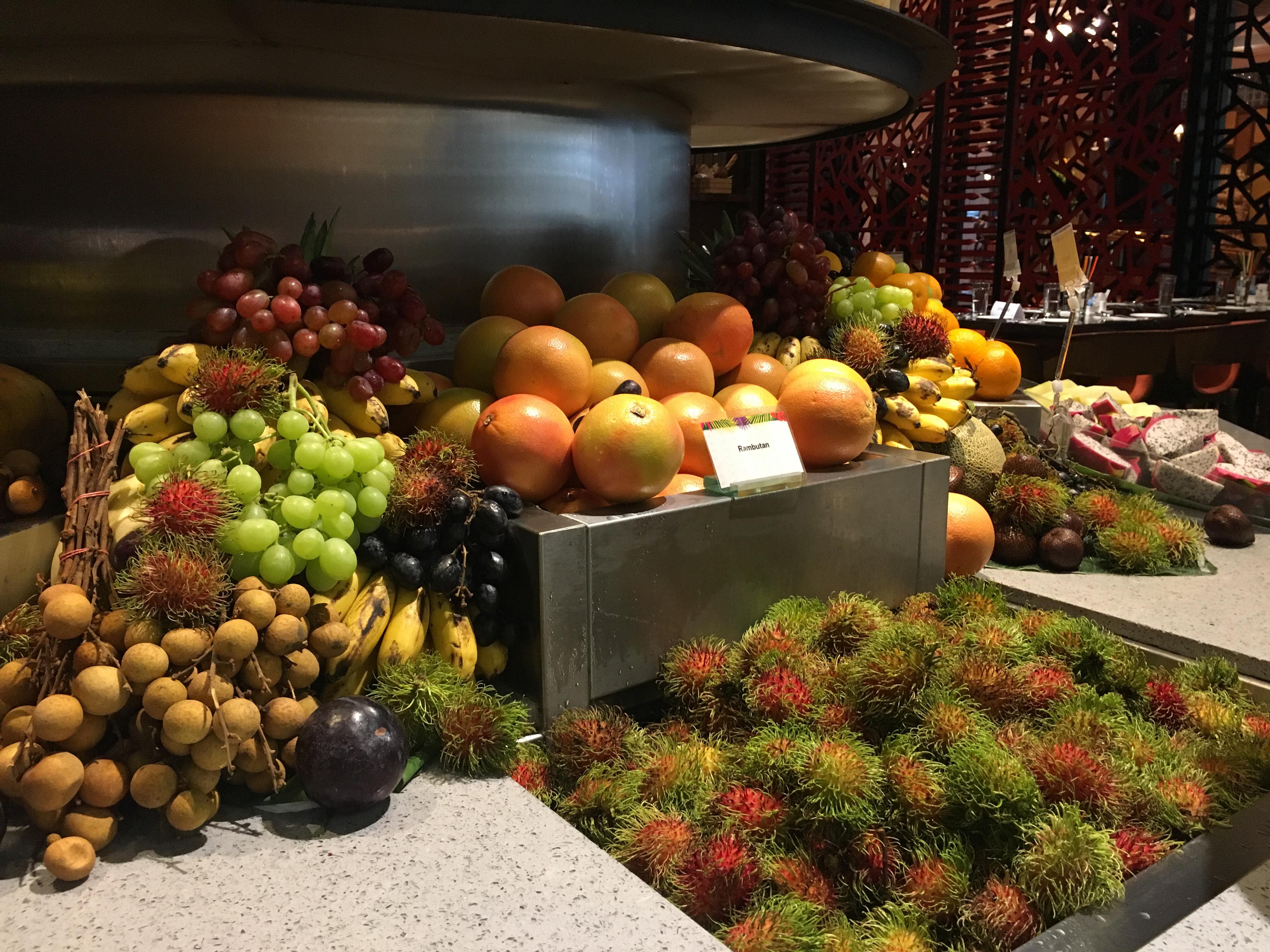 Just a quarter of the selection of fruits at the #JemputMakan dinner buffet 